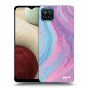 Tok az alábbi mobiltelefonokra Samsung Galaxy A12 A125F - Pink liquid