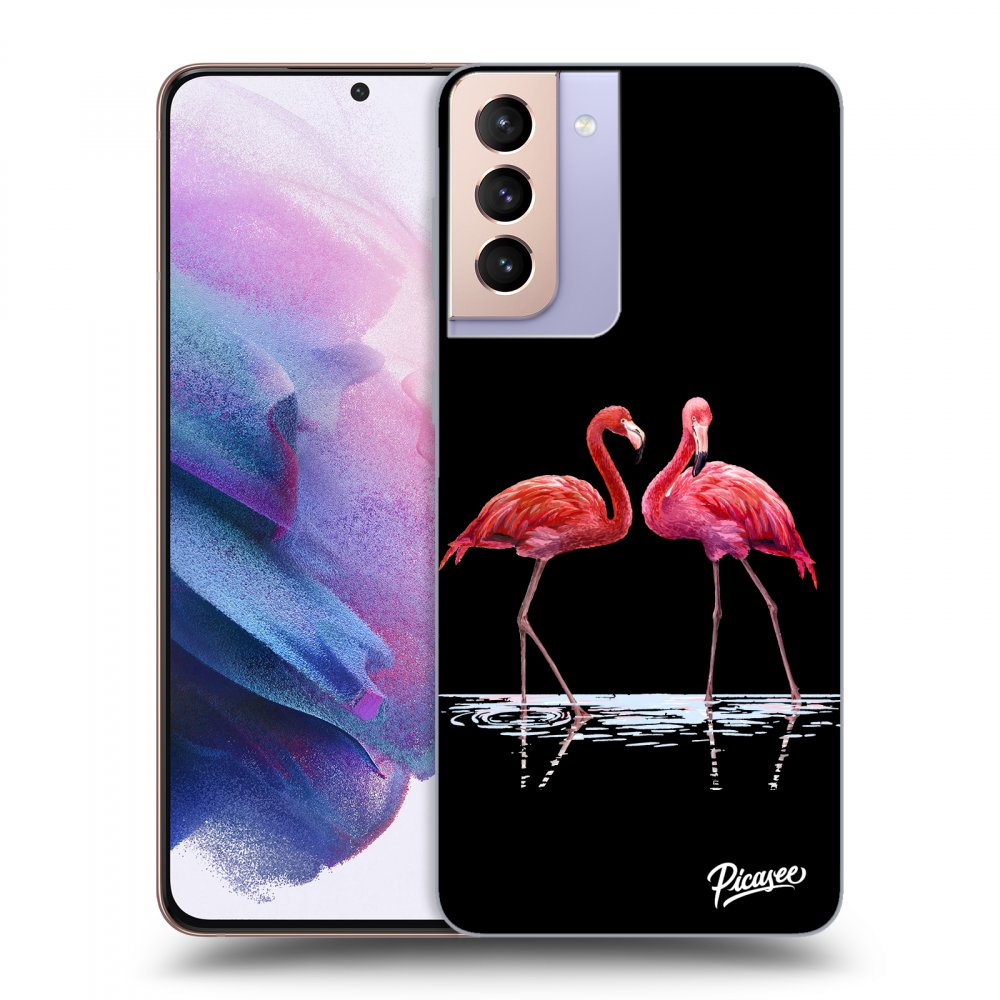 Picasee ULTIMATE CASE Samsung Galaxy S21+ 5G G996F - készülékre - Flamingos couple