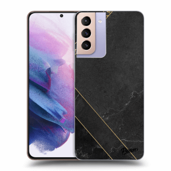 Szilikon tok erre a típusra Samsung Galaxy S21+ G996F - Black tile