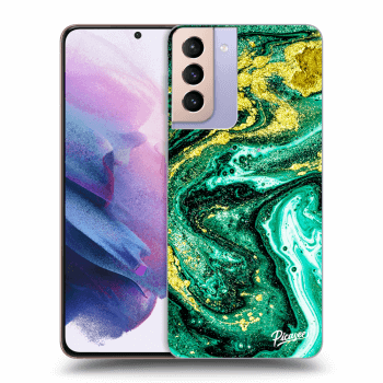 Szilikon tok erre a típusra Samsung Galaxy S21+ G996F - Green Gold
