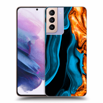 Szilikon tok erre a típusra Samsung Galaxy S21+ G996F - Gold blue