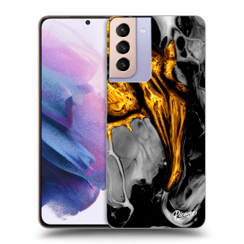 Szilikon tok erre a típusra Samsung Galaxy S21+ G996F - Black Gold