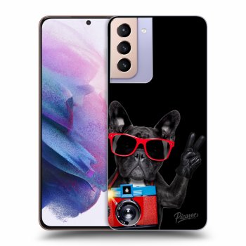 Szilikon tok erre a típusra Samsung Galaxy S21+ 5G G996F - French Bulldog