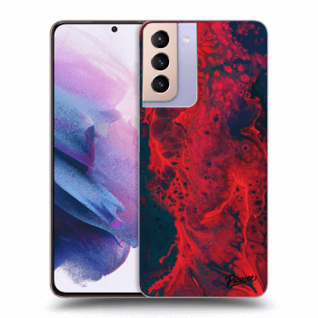 Szilikon tok erre a típusra Samsung Galaxy S21+ G996F - Organic red