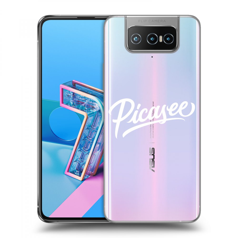 Picasee átlátszó szilikon tok az alábbi mobiltelefonokra Asus Zenfone 7 ZS670KS - Picasee - White