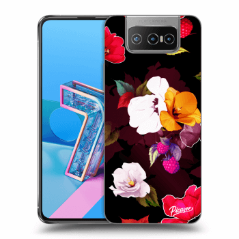 Picasee átlátszó szilikon tok az alábbi mobiltelefonokra Asus Zenfone 7 ZS670KS - Flowers and Berries