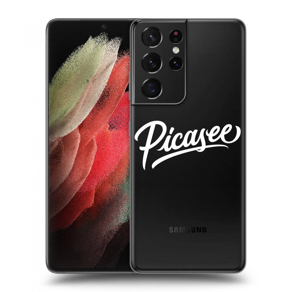 Picasee átlátszó szilikon tok az alábbi mobiltelefonokra Samsung Galaxy S21 Ultra 5G G998B - Picasee - White