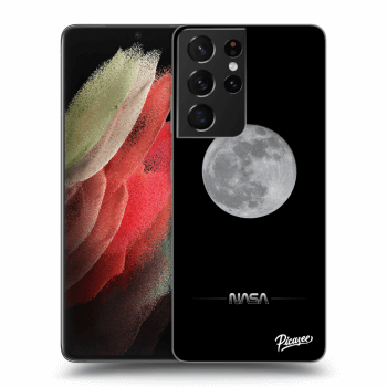 Picasee fekete szilikon tok az alábbi mobiltelefonokra Samsung Galaxy S21 Ultra 5G G998B - Moon Minimal