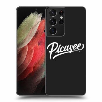 Picasee fekete szilikon tok az alábbi mobiltelefonokra Samsung Galaxy S21 Ultra 5G G998B - Picasee - White