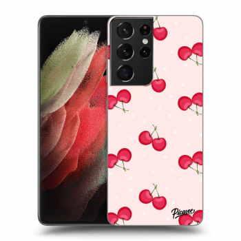 Szilikon tok erre a típusra Samsung Galaxy S21 Ultra 5G G998B - Cherries