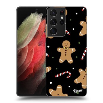 Picasee fekete szilikon tok az alábbi mobiltelefonokra Samsung Galaxy S21 Ultra 5G G998B - Gingerbread