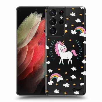 Picasee átlátszó szilikon tok az alábbi mobiltelefonokra Samsung Galaxy S21 Ultra 5G G998B - Unicorn star heaven