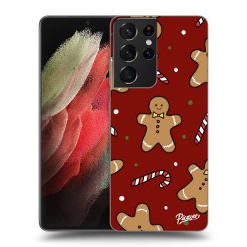 Picasee fekete szilikon tok az alábbi mobiltelefonokra Samsung Galaxy S21 Ultra 5G G998B - Gingerbread 2