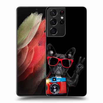 Szilikon tok erre a típusra Samsung Galaxy S21 Ultra 5G G998B - French Bulldog