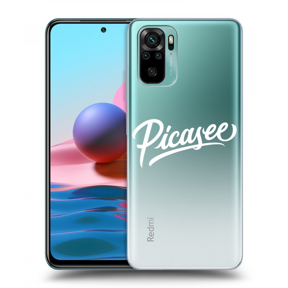Picasee átlátszó szilikon tok az alábbi mobiltelefonokra Xiaomi Redmi Note 10 - Picasee - White