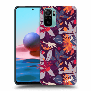 Szilikon tok erre a típusra Xiaomi Redmi Note 10 - Purple Leaf