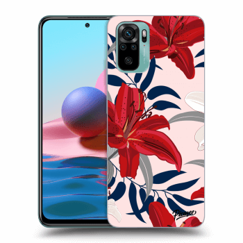 Szilikon tok erre a típusra Xiaomi Redmi Note 10 - Red Lily