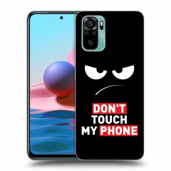 Szilikon tok erre a típusra Xiaomi Redmi Note 10 - Angry Eyes - Transparent