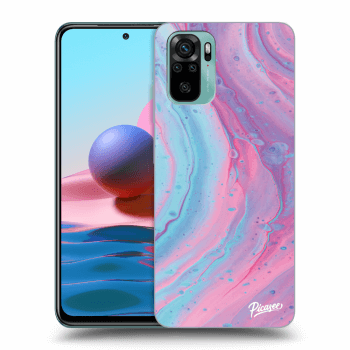 Szilikon tok erre a típusra Xiaomi Redmi Note 10 - Pink liquid