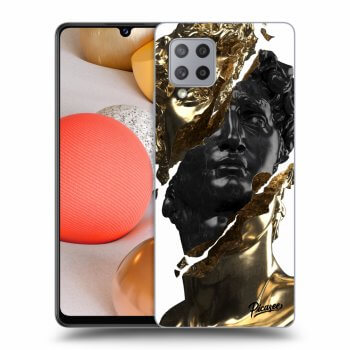 Szilikon tok erre a típusra Samsung Galaxy A42 A426B - Gold - Black