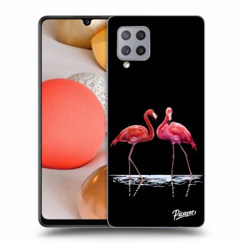 Picasee ULTIMATE CASE Samsung Galaxy A42 A426B - készülékre - Flamingos couple