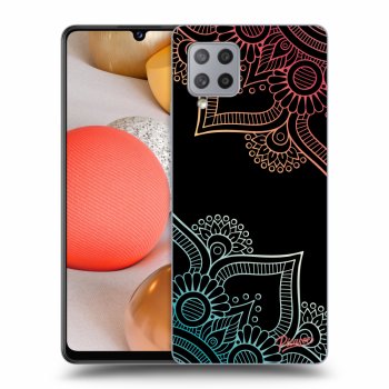 Szilikon tok erre a típusra Samsung Galaxy A42 A426B - Flowers pattern