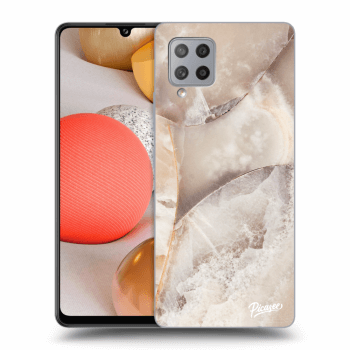 Szilikon tok erre a típusra Samsung Galaxy A42 A426B - Cream marble