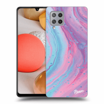 Szilikon tok erre a típusra Samsung Galaxy A42 A426B - Pink liquid