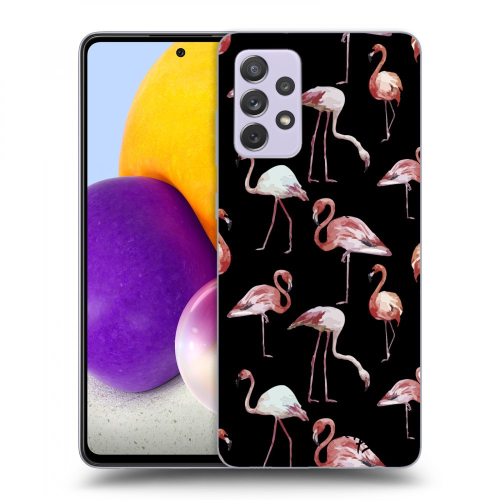 Picasee ULTIMATE CASE Samsung Galaxy A72 A725F - készülékre - Flamingos