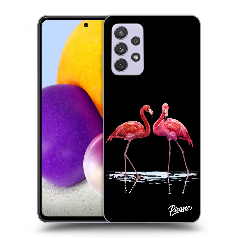 Picasee ULTIMATE CASE Samsung Galaxy A72 A725F - készülékre - Flamingos couple