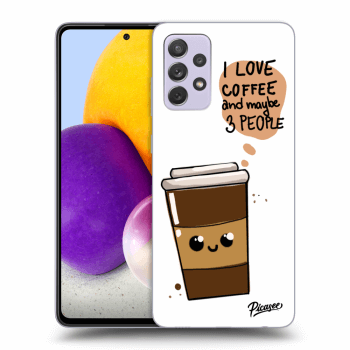 Szilikon tok erre a típusra Samsung Galaxy A72 A725F - Cute coffee