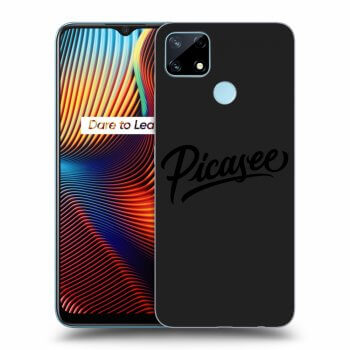 Picasee fekete szilikon tok az alábbi mobiltelefonokra Realme 7i - Picasee - black