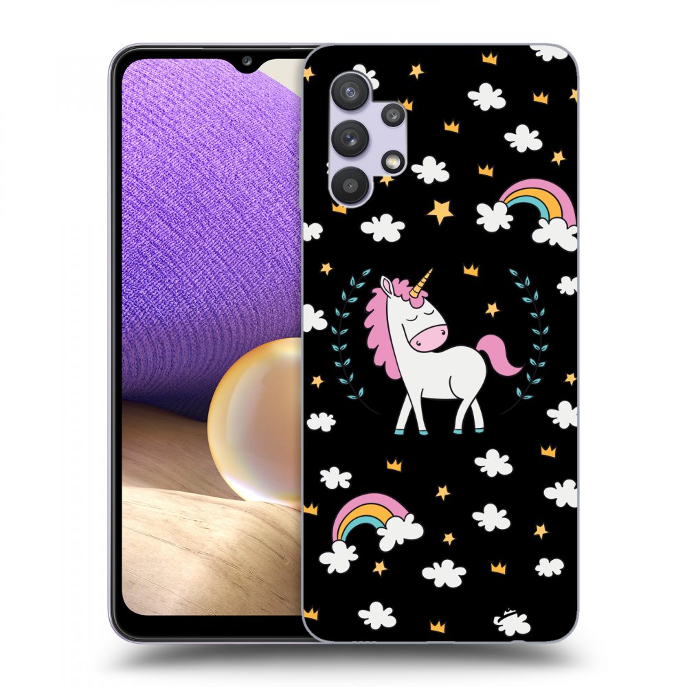Picasee ULTIMATE CASE Samsung Galaxy A32 5G A326B - készülékre - Unicorn star heaven