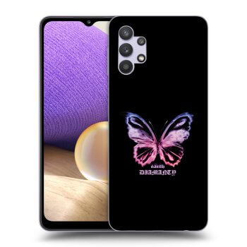 Picasee fekete szilikon tok az alábbi mobiltelefonokra Samsung Galaxy A32 5G A326B - Diamanty Purple