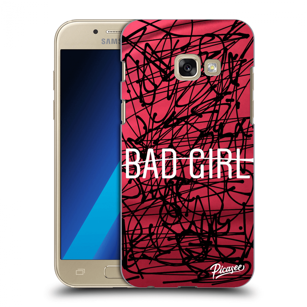 Picasee átlátszó szilikon tok az alábbi mobiltelefonokra Samsung Galaxy A3 2017 A320F - Bad girl