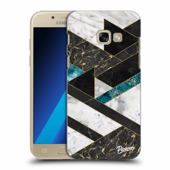 Picasee átlátszó szilikon tok az alábbi mobiltelefonokra Samsung Galaxy A3 2017 A320F - Dark geometry