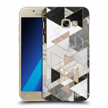Picasee átlátszó szilikon tok az alábbi mobiltelefonokra Samsung Galaxy A3 2017 A320F - Light geometry
