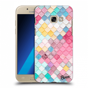 Picasee átlátszó szilikon tok az alábbi mobiltelefonokra Samsung Galaxy A3 2017 A320F - Colorful roof