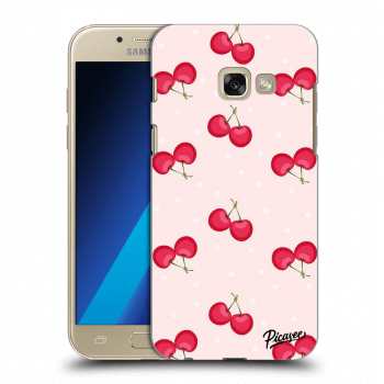 Picasee átlátszó szilikon tok az alábbi mobiltelefonokra Samsung Galaxy A3 2017 A320F - Cherries