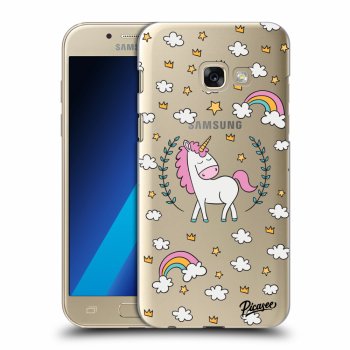 Picasee átlátszó szilikon tok az alábbi mobiltelefonokra Samsung Galaxy A3 2017 A320F - Unicorn star heaven