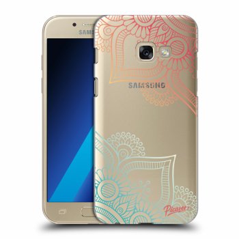 Picasee átlátszó szilikon tok az alábbi mobiltelefonokra Samsung Galaxy A3 2017 A320F - Flowers pattern