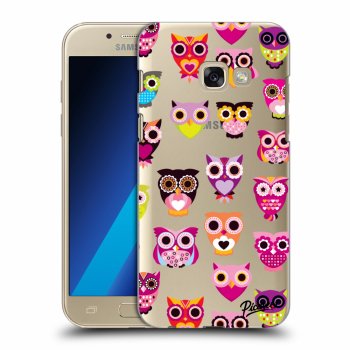 Picasee átlátszó szilikon tok az alábbi mobiltelefonokra Samsung Galaxy A3 2017 A320F - Owls
