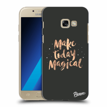 Picasee átlátszó szilikon tok az alábbi mobiltelefonokra Samsung Galaxy A3 2017 A320F - Make today Magical
