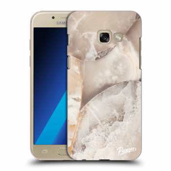 Picasee átlátszó szilikon tok az alábbi mobiltelefonokra Samsung Galaxy A3 2017 A320F - Cream marble