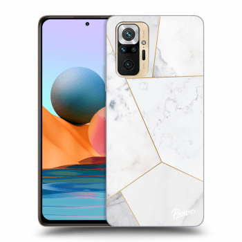 Szilikon tok erre a típusra Xiaomi Redmi Note 10 Pro - White tile