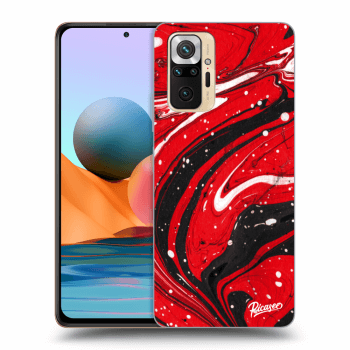 Szilikon tok erre a típusra Xiaomi Redmi Note 10 Pro - Red black