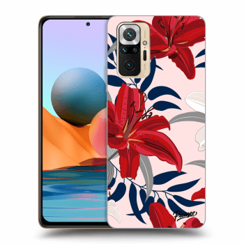 Szilikon tok erre a típusra Xiaomi Redmi Note 10 Pro - Red Lily