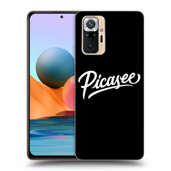 Szilikon tok erre a típusra Xiaomi Redmi Note 10 Pro - Picasee - old logo - white
