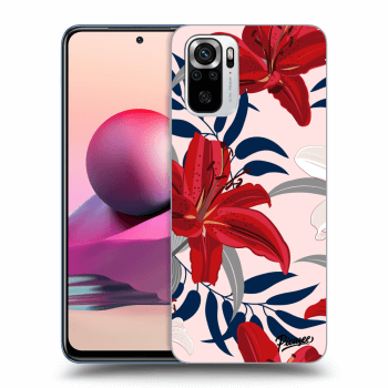 Szilikon tok erre a típusra Xiaomi Redmi Note 10S - Red Lily