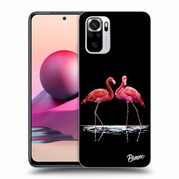 Szilikon tok erre a típusra Xiaomi Redmi Note 10S - Flamingos couple